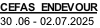 CEFAS  ENDEVOUR  30 .06 - 02.07.2025